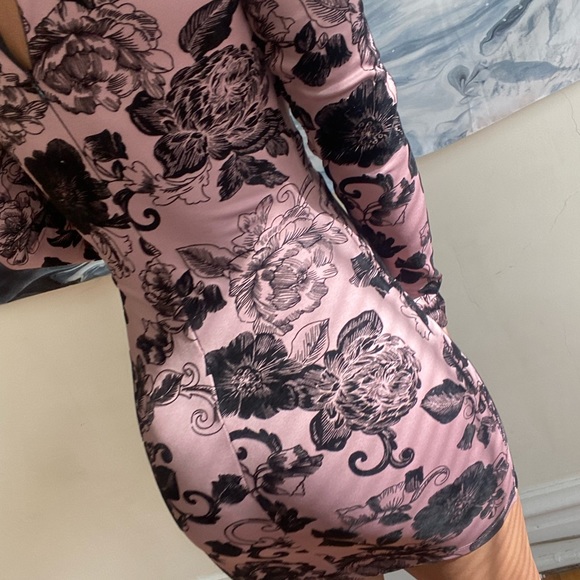 Floral Cocktail Mini Dress - Picture 3 of 3